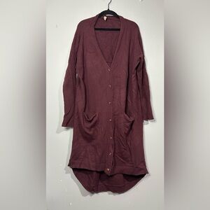 Wishlist Deep Red Cardigan